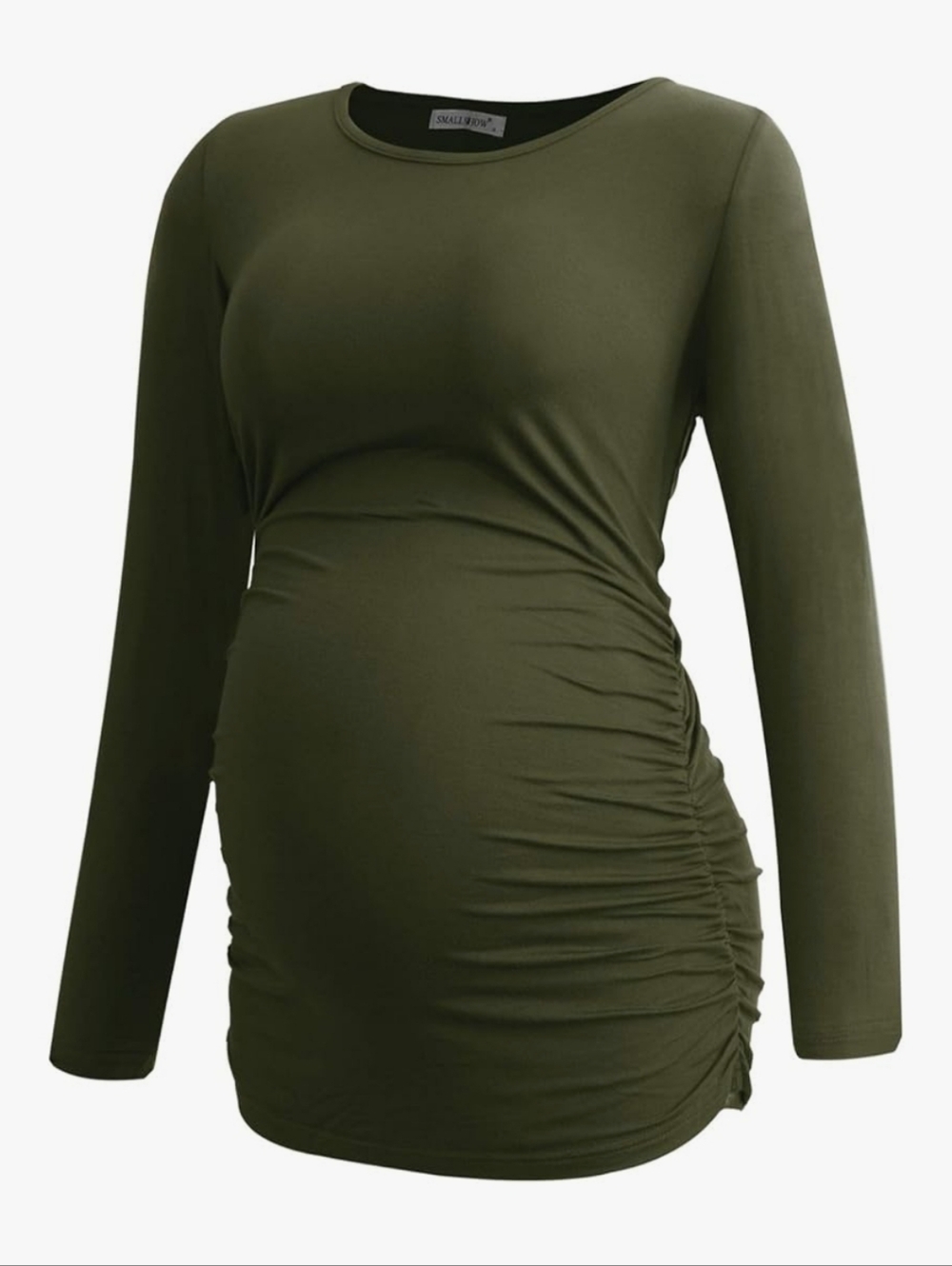 SET OF TWO - Long Sleeve Ruched Maternity Tops